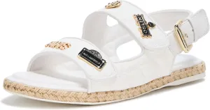 Karl Lagerfeld Paris Women's Everyday Cushioned Insole Hazlet-Flat Slide Sandal