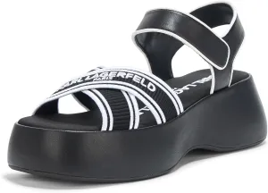 Karl Lagerfeld Paris Women's Everyday Cushioned Insole Meddi-Platform Sandal Heeled