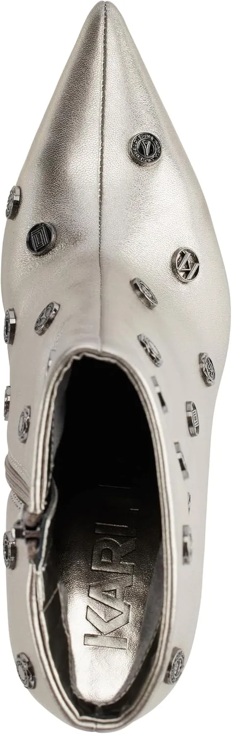 Karl Lagerfeld Paris Women's Saina Everyday Heeled Bootie Ankle Boot