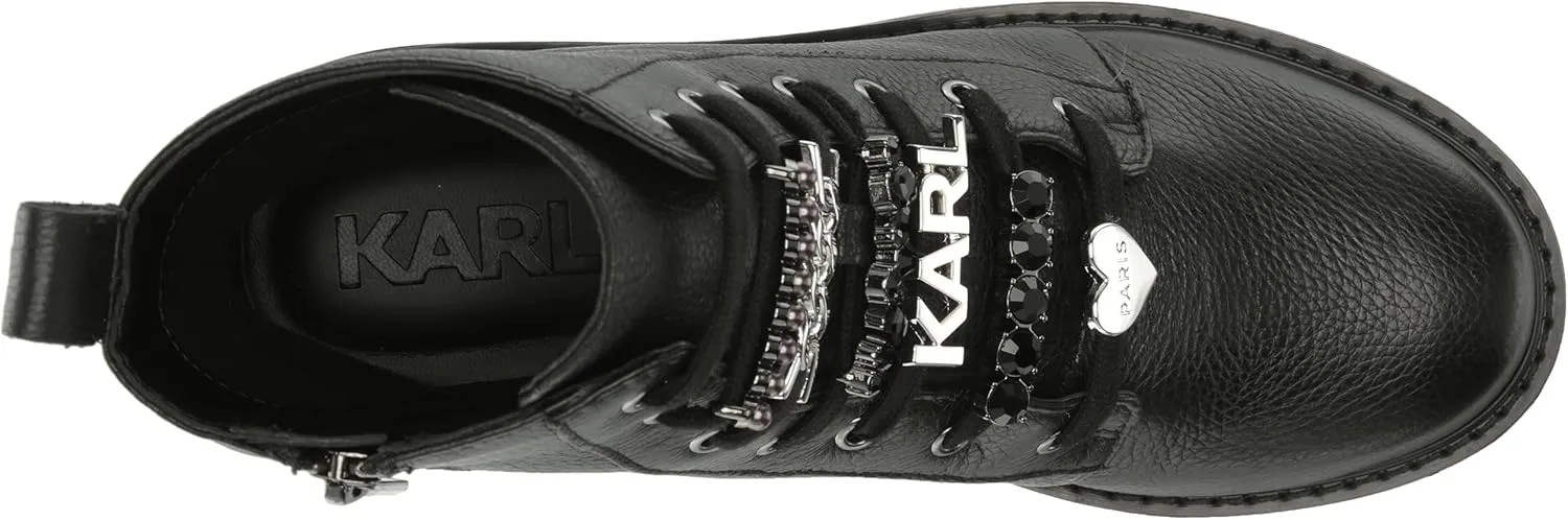 KARL LAGERFELD womens Everyday Cold Weather Mela - Combat Boot