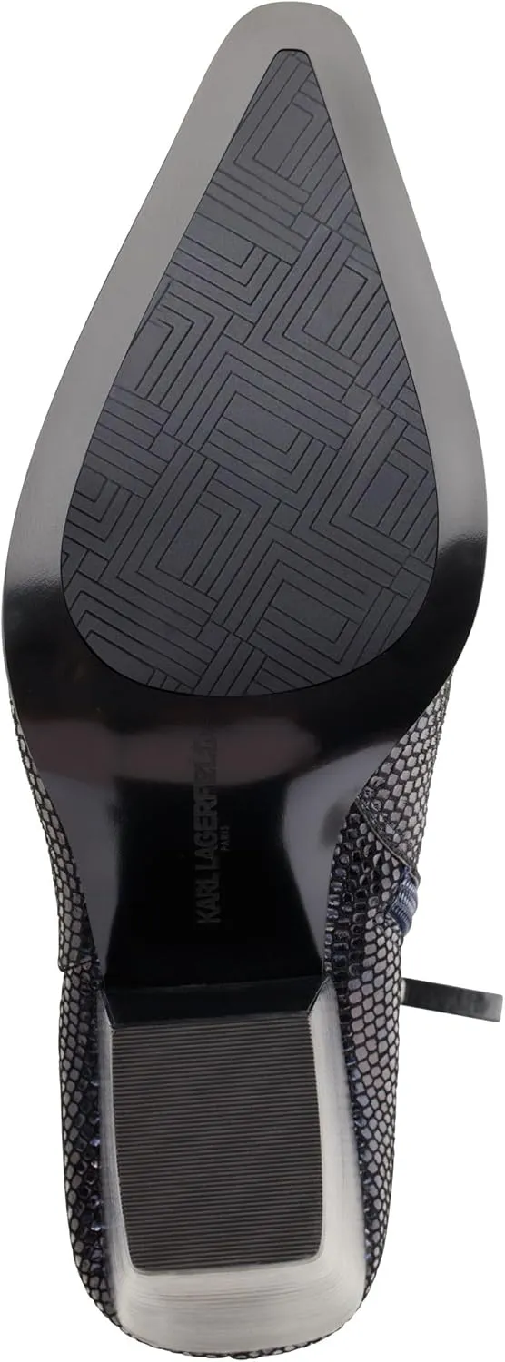 KARL LAGERFELD womens Keslyn Everyday Western Boot