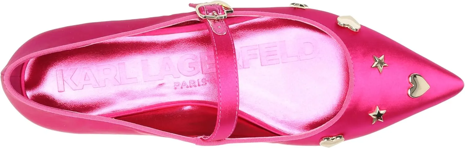 KARL LAGERFELD Women's Veyda Everyday Mary Jane Flat