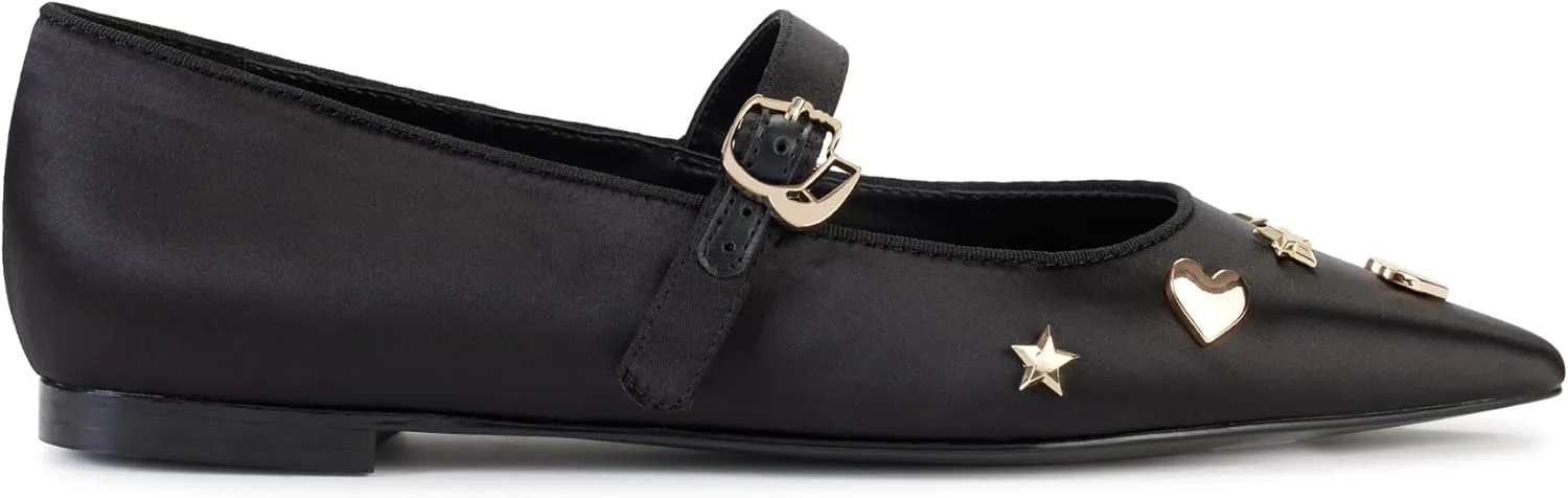 KARL LAGERFELD Women's Veyda Everyday Mary Jane Flat