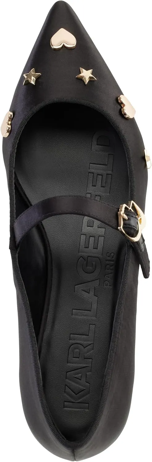 KARL LAGERFELD Women's Veyda Everyday Mary Jane Flat