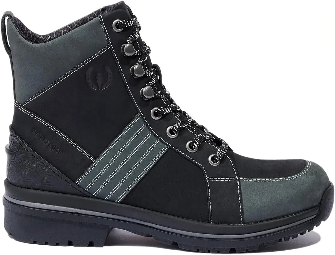Kerrits Trail Blazer Lace Up Waterproof Barn Boot – Women's Leather Horse Riding & Hiking Boots, Wide Footbed, 1" Heel