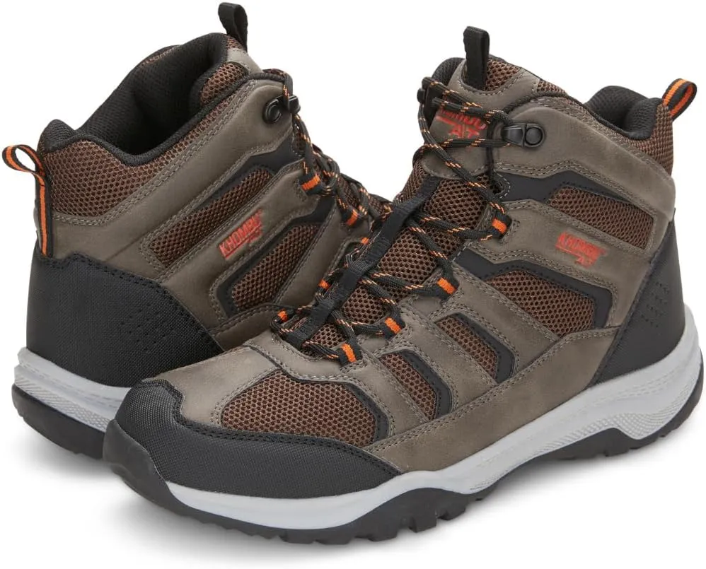 Khombu Men's Windrip Mid Waterproof Hiking Boots Multi-Terrain Lugs Hardy & Robust Design