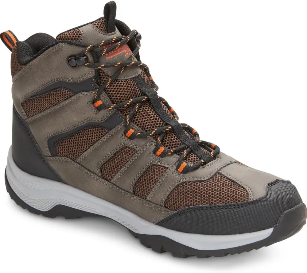 Khombu Men's Windrip Mid Waterproof Hiking Boots Multi-Terrain Lugs Hardy & Robust Design