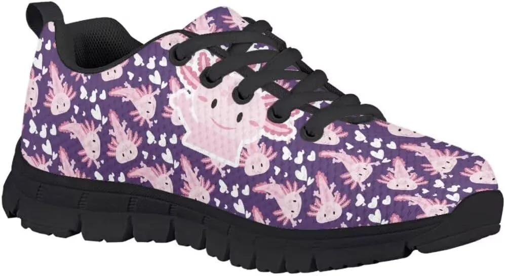 Kid Purple Girls Shoes Running Sports Sneakers Black Sole
