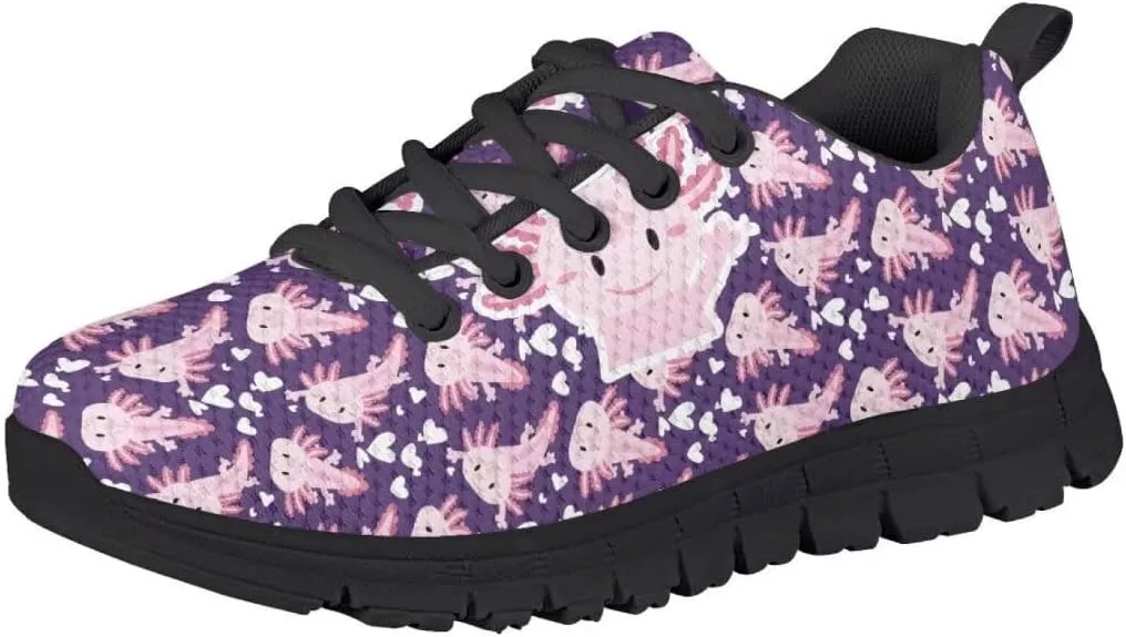 Kid Purple Girls Shoes Running Sports Sneakers Black Sole