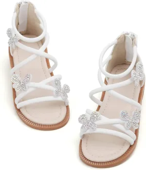 Kiderence Toddler Girls Sandals Little Girls Kids Summer Shoes Toddler Sandals
