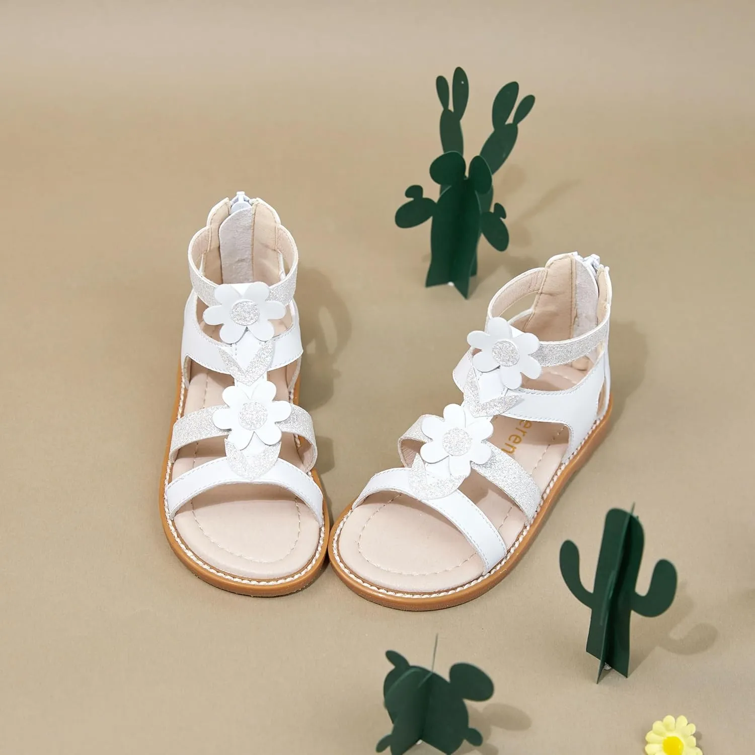 Kiderence Toddler Girls Sandals Little Girls Kids Summer Shoes Toddler Sandals