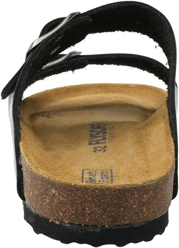 Kids' 100% Genuine Leather Sandals - Comfortable Smart Foam Footbed, Adjustable Straps, Durable Non-Slip Sole and Stylish