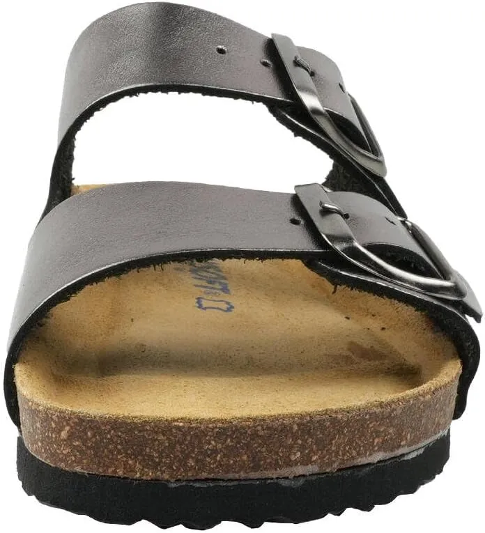 Kids' 100% Genuine Leather Sandals - Comfortable Smart Foam Footbed, Adjustable Straps, Durable Non-Slip Sole and Stylish