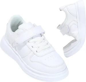 Kids Boys Girls Sneakers Hook & Loop Tennis Breathable Lightweight Toddler Shoes for Sport Outdoor Walking (Size 9-3)
