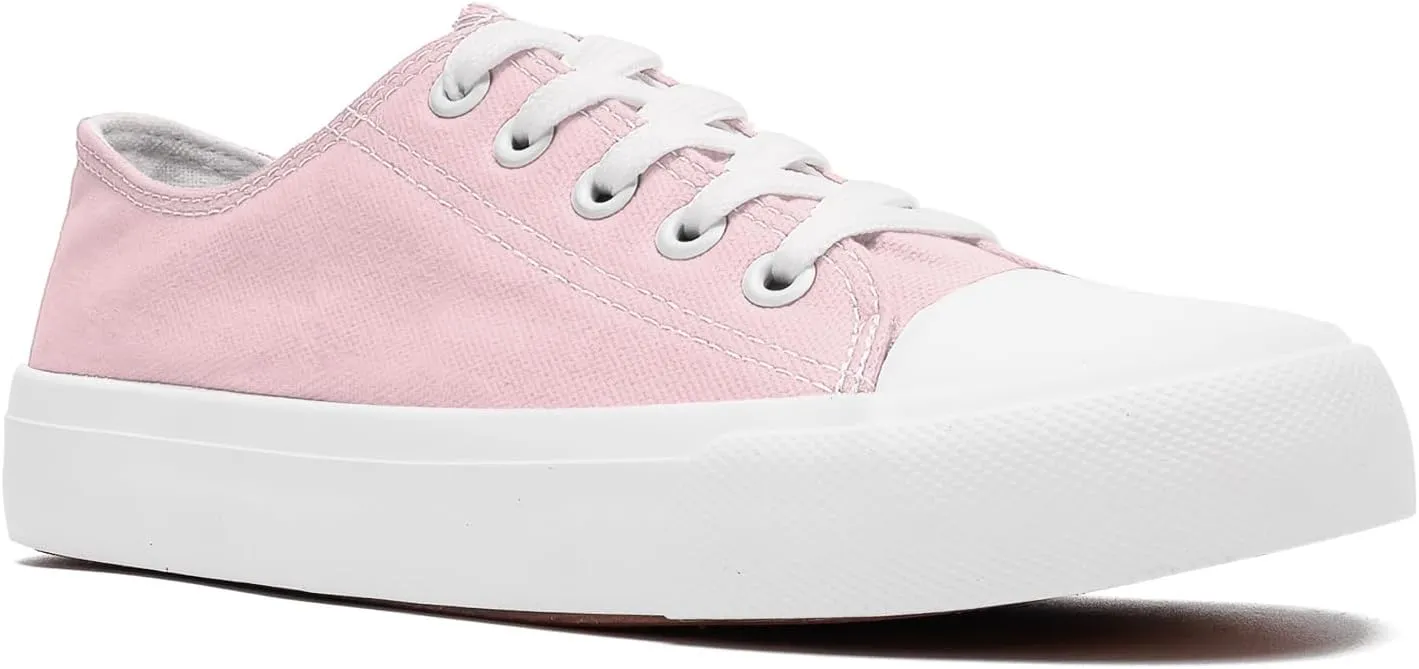 Kids Canvas Shoes for Boys Girls Toddler Classic Low Top Sneakers Lace up Tennis Shoes Walking Shoes Big Kid Running Sneakers