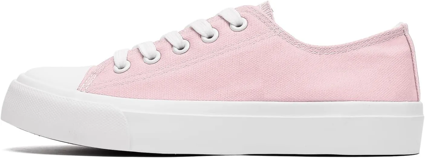 Kids Canvas Shoes for Boys Girls Toddler Classic Low Top Sneakers Lace up Tennis Shoes Walking Shoes Big Kid Running Sneakers