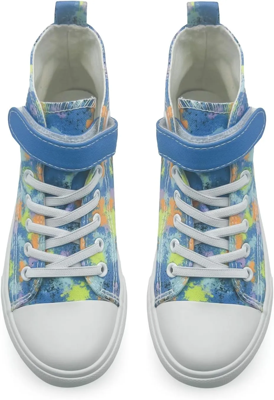 Kids Canvas Sneakers for Boys Girls Lace-up Canvas Shoes Low Top Toddler Walking Shoes Casual Lightweight Adjustable Strap Big Kid Running Sneakers