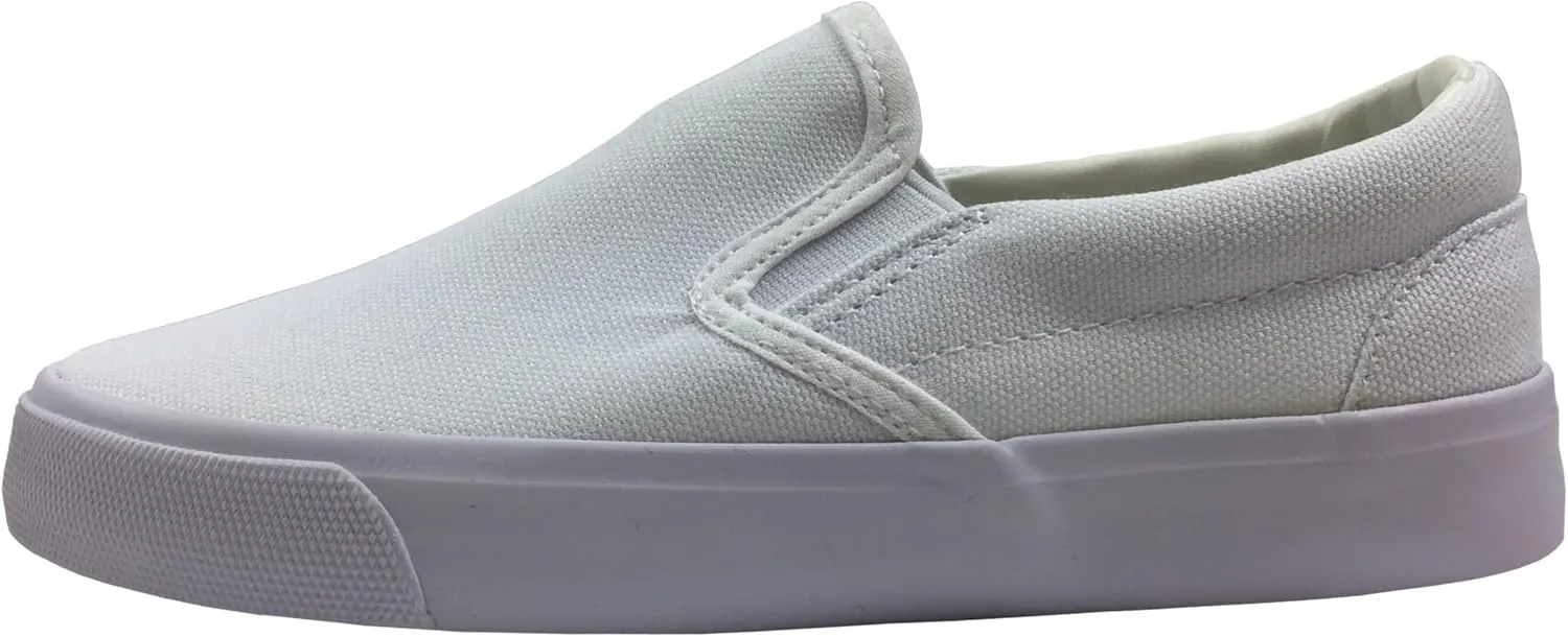 Kid's Classic Slip On Canvas Sneaker Skater Shoes