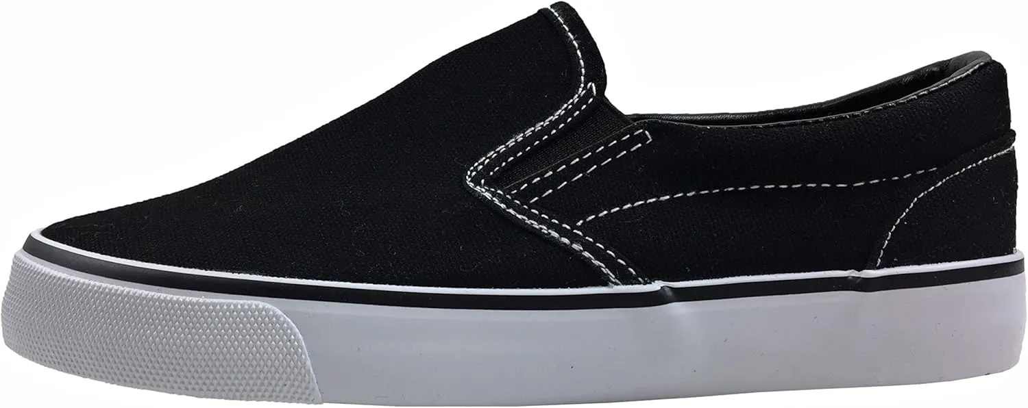 Kid's Classic Slip On Canvas Sneaker Tennis Shoes