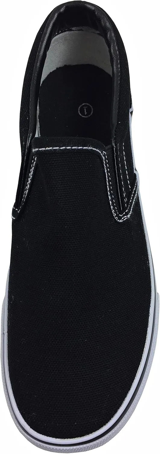 Kid's Classic Slip On Canvas Sneaker Tennis Shoes