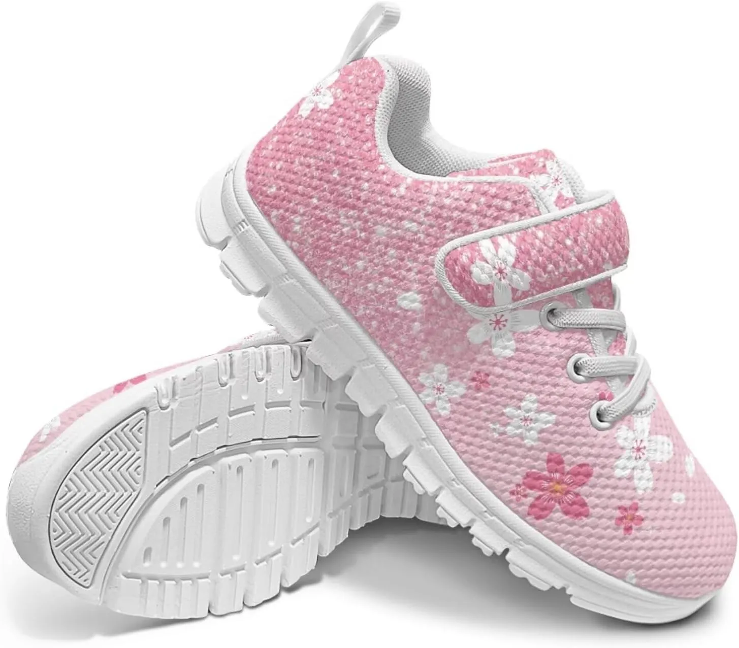Kids Running Shoes Girls Slip on Sneakers Shoes Mesh Soft Tennis Shoes