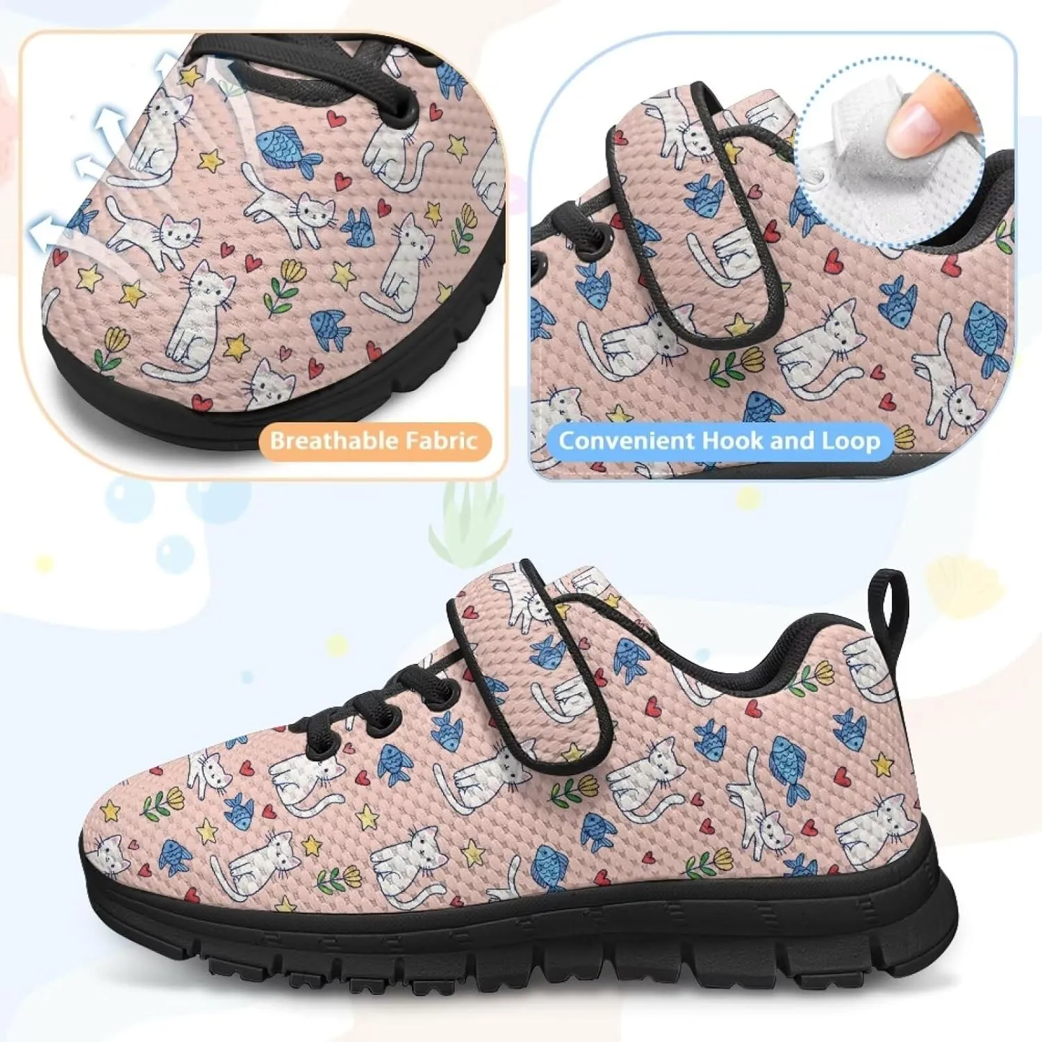 Kids Tennis Shoes Cute Sneakers for Little Girl Shoes Soft Sport Shoes