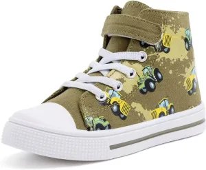 Kids Toddler Sneakers Girls Boys High Top Canvas Shoes Unisex-Child Casual Shoes