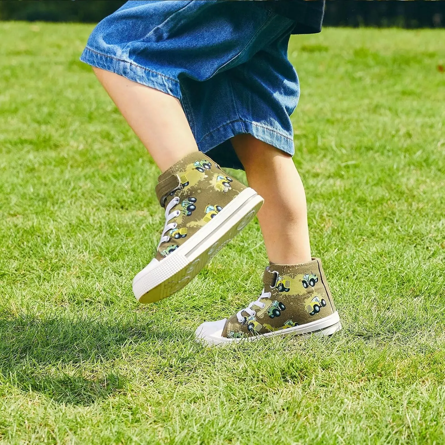 Kids Toddler Sneakers Girls Boys High Top Canvas Shoes Unisex-Child Casual Shoes