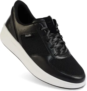 Kizik Brisbane Retro-Modern Full-Grain Leather with Mesh Panels Slip On Sneakers - Easy Slip-Ons | Casual Shoes for Women, Elderly | Stylish, Convenient and Orthopedic Shoes for Everyday and Travel