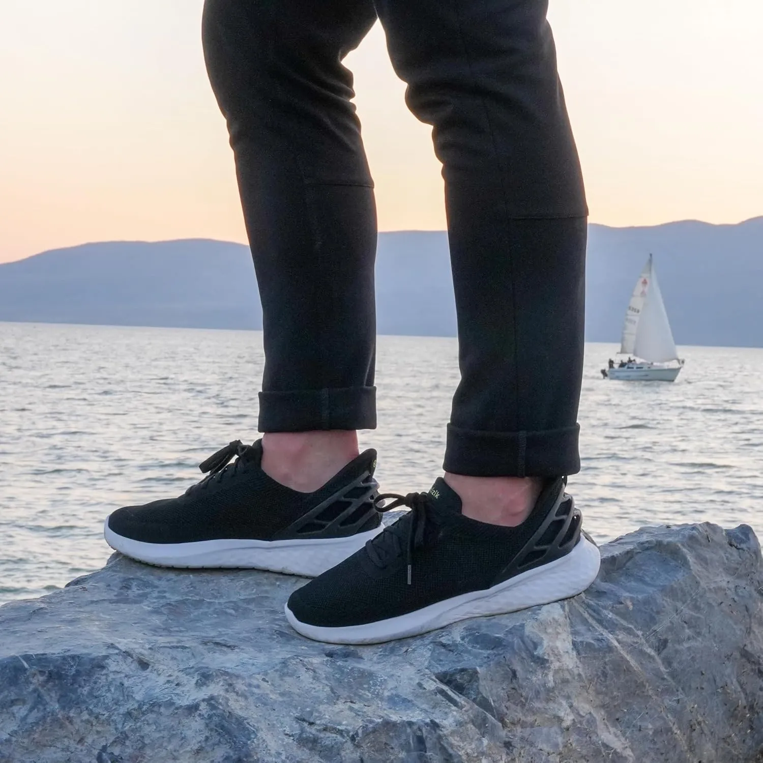 Kizik Shoes: Athens Comfortable Breathable Knit Slip On Sneakers, Convenient Hands Free | Walking Shoes for Men, Women and Elderly | Stylish, Orthopedic Shoes for Everyday and Travel