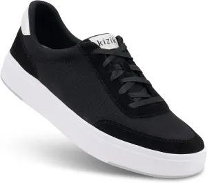 Kizik Shoes: Prague Comfortable Breathable Canvas and Suede Leather Slip On Sneakers, Convenient Hands Free | Casual for Men, Women and Elderly | Stylish Shoes for Everyday - Wide Width