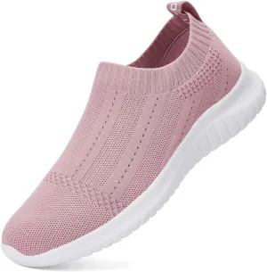 konhill Women's Slip On Sneakers Non Slip Walking Shoes Breathable Mesh Work Casual Lightweight Tennis Workout Shoes