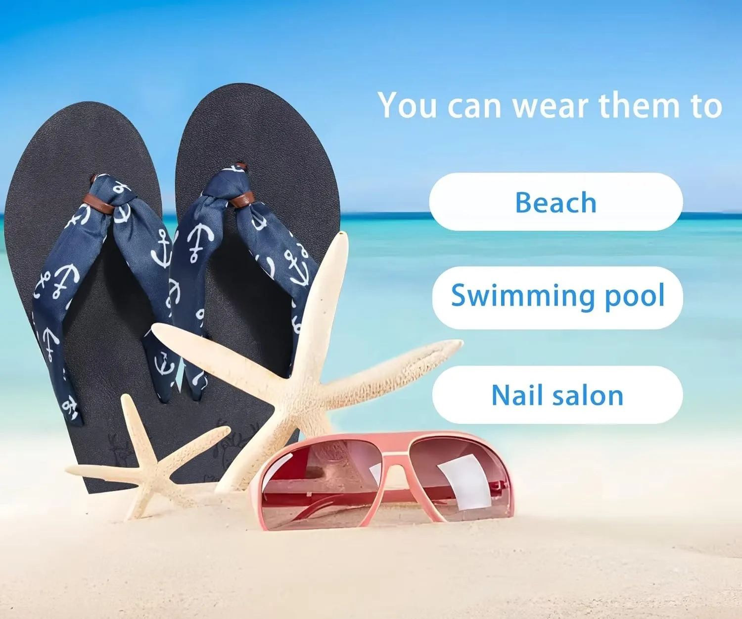 KuaiLu Flip Flops Women Yoga Foam Ladies Comfort Arch Support Summer Beach Casual Thong Sandals