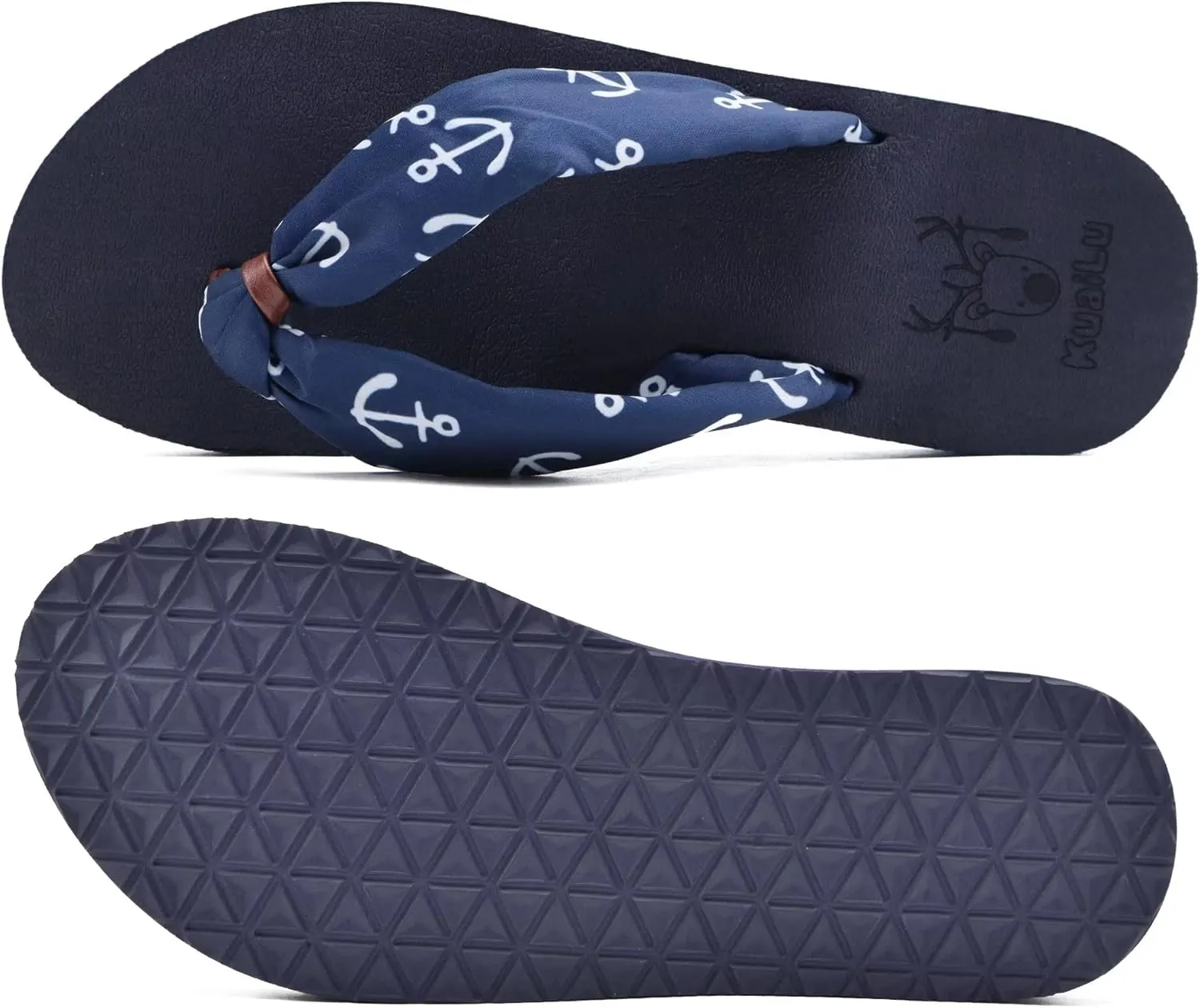 KuaiLu Flip Flops Women Yoga Foam Ladies Comfort Arch Support Summer Beach Casual Thong Sandals