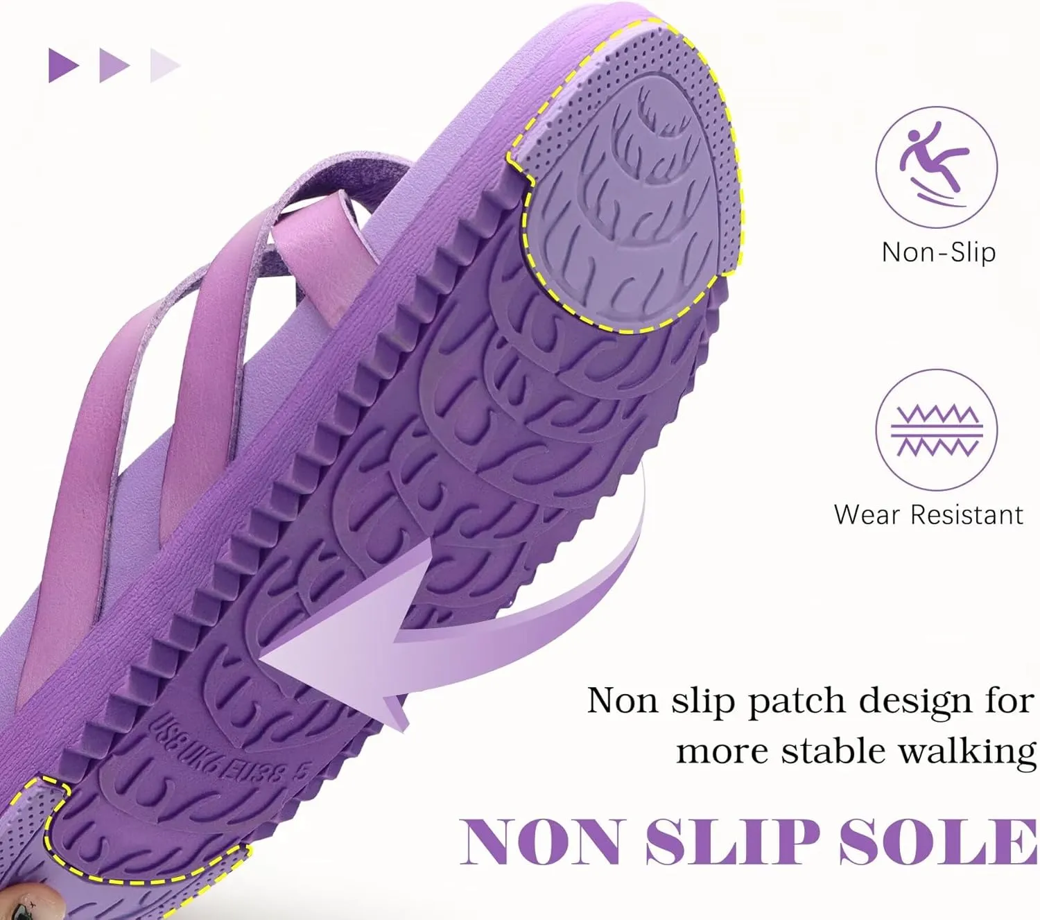 KuaiLu Womens Dressy Orthotic Flip Flops Trendy Comfortable Cushion Recovery Walking Criss Cross Thong Sandals Lightweight Yoga Foam Summer Slides with Plantar Fasciitis Arch Support