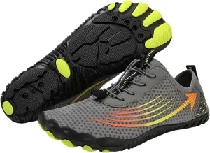 Kubbon Hike Barefoot Footwear Womens Breathable & Non-Slip Athletic Footwear Wide Toe Water Shoes Barefoot Hiking Shoes Unisex