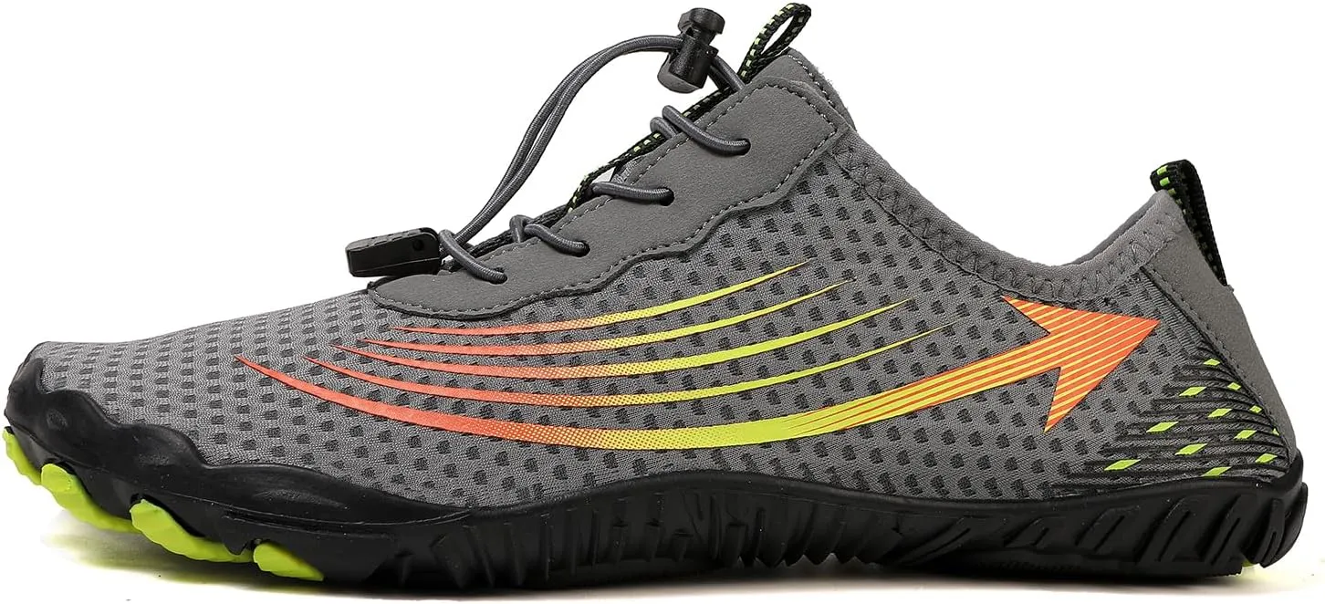 Kubbon Hike Barefoot Footwear Womens Breathable & Non-Slip Athletic Footwear Wide Toe Water Shoes Barefoot Hiking Shoes Unisex