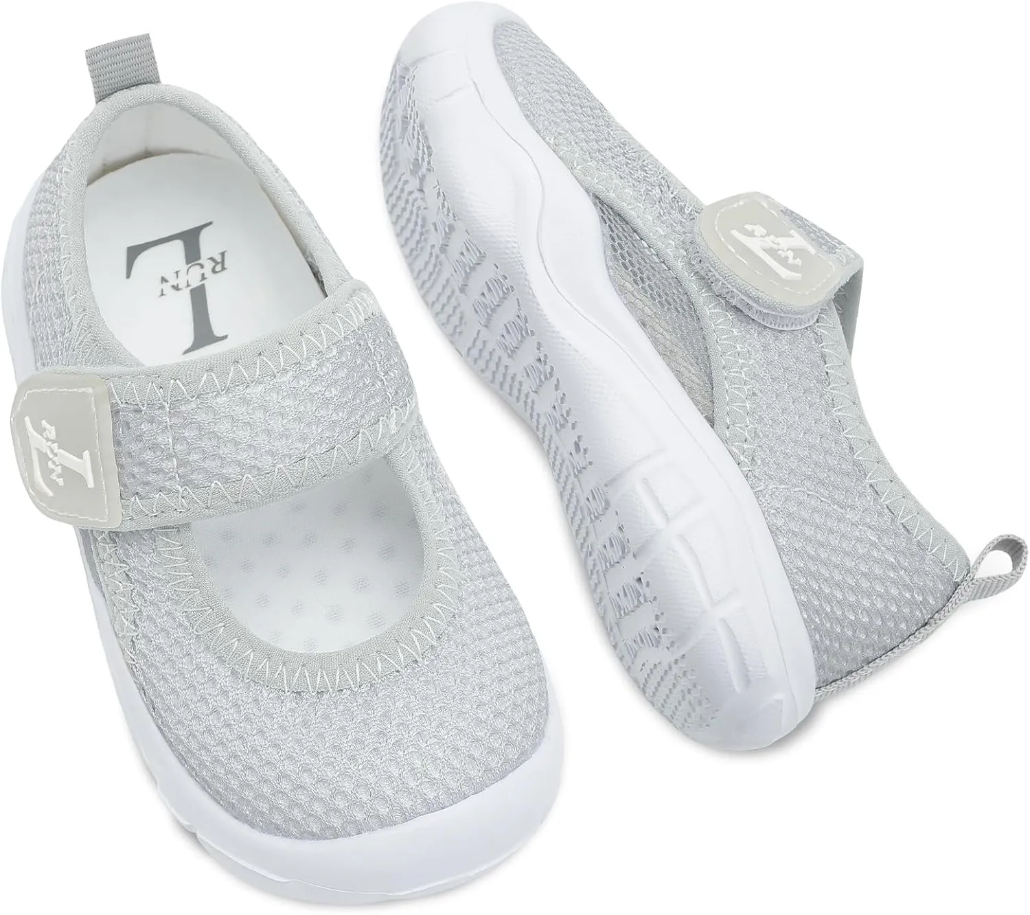 L-RUN Toddler Sandals Summer Boys Girls Adjustable Kids Sandal with Hook Loop Closed-Toe Lightweight Outdoor Sport Sandals