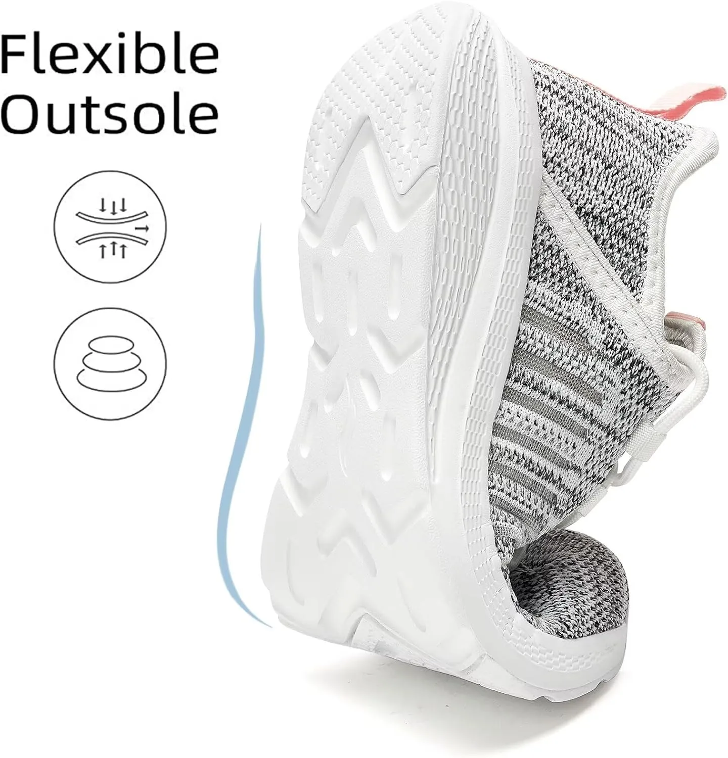 Lamincoa Women Slip on Walking Sneakers Non Slip Running Shoes Lightweight Sport Gym Casual Shoes Workout Tennis Sneakers for Women