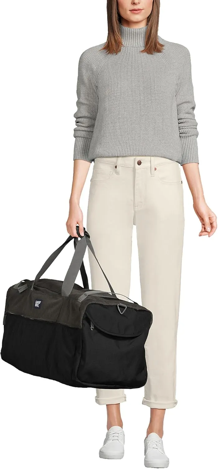 Lands' End Everyday Duffle Oxidized Gray Heather Large
