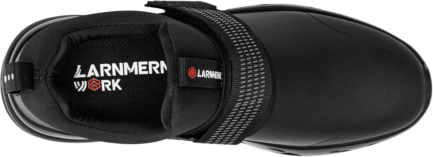 LARNMERN Women Non Slip Work Shoes Food Service Kitchen Chef Waterproof Shoe Restaurant Slip on Walking Sneakers Air Cushion Working Footwear