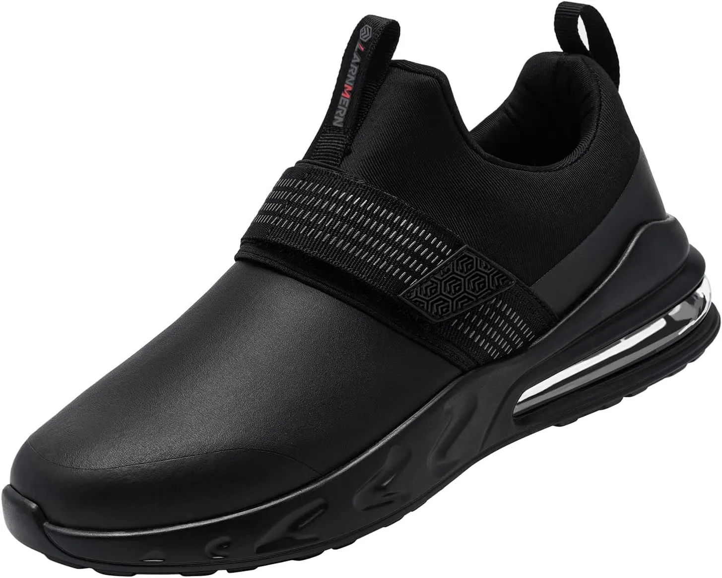 LARNMERN Women Non Slip Work Shoes Food Service Kitchen Chef Waterproof Shoe Restaurant Slip on Walking Sneakers Air Cushion Working Footwear