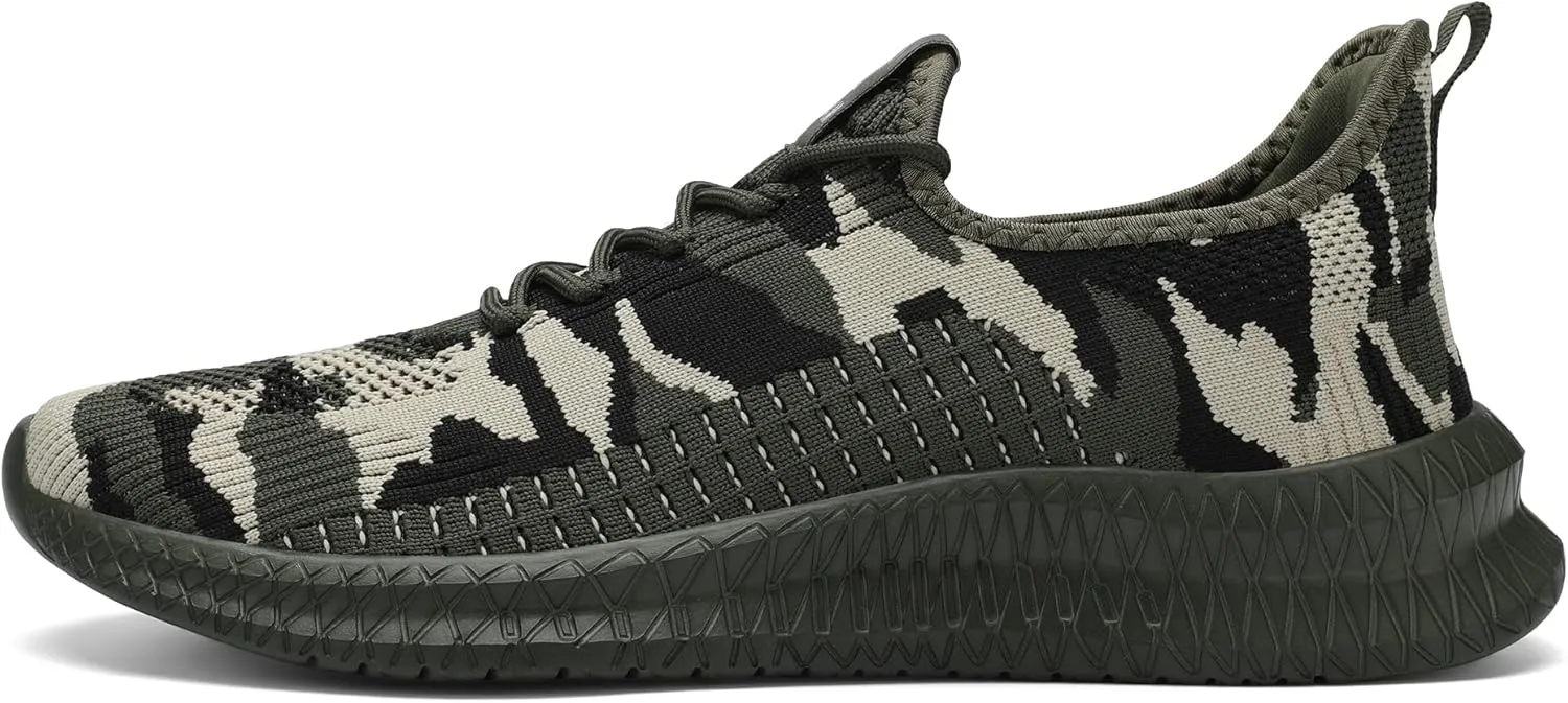 LCGJR Men's Running Shoes Ultra Lightweight Breathable Comfortable Walking Shoes Casual Fashion Sneakers Mesh Workout Shoes