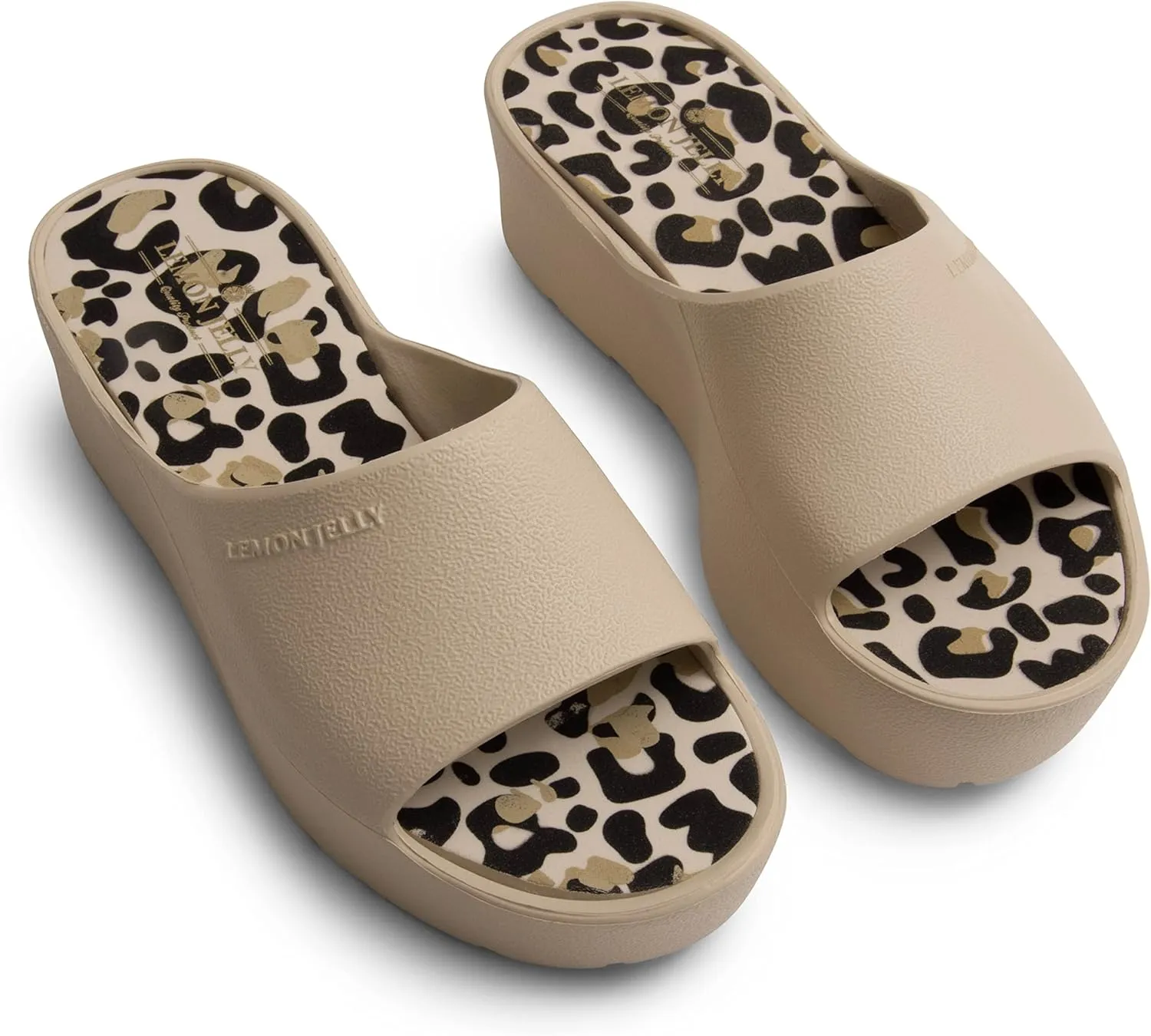 Lemon Jelly Women's Enyd Platform Sandals - Cute Water-Friendly Comfort Wedges for the Beach or Casual Wear - Super Lightweight Slip-On Flip Flops for Ladies
