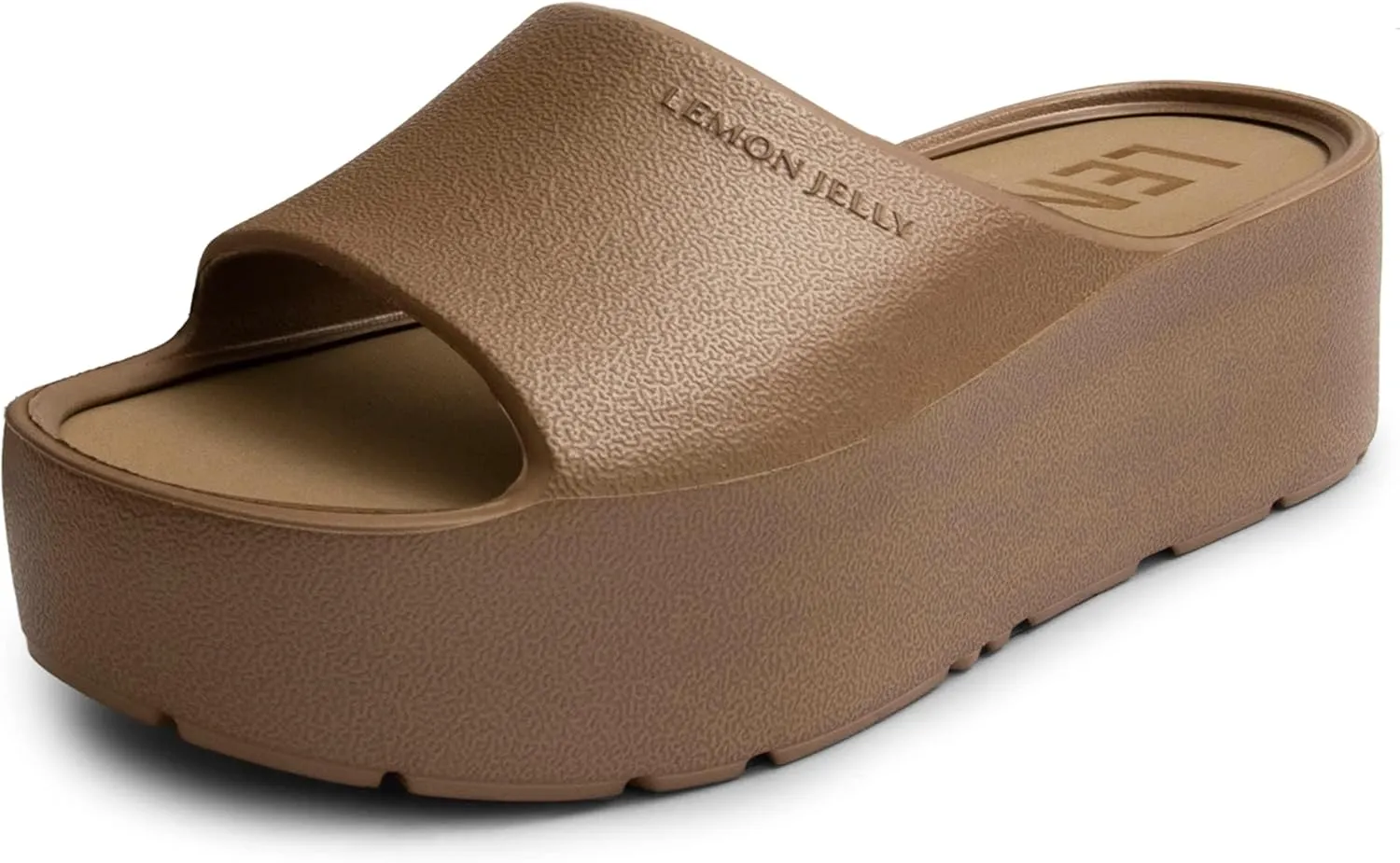 Lemon Jelly Women's Sunny Platform Sandals - Cute Water-Friendly Comfort Wedges for the Beach or Casual Wear - Super Lightweight Slip-On Flip Flops for Ladies