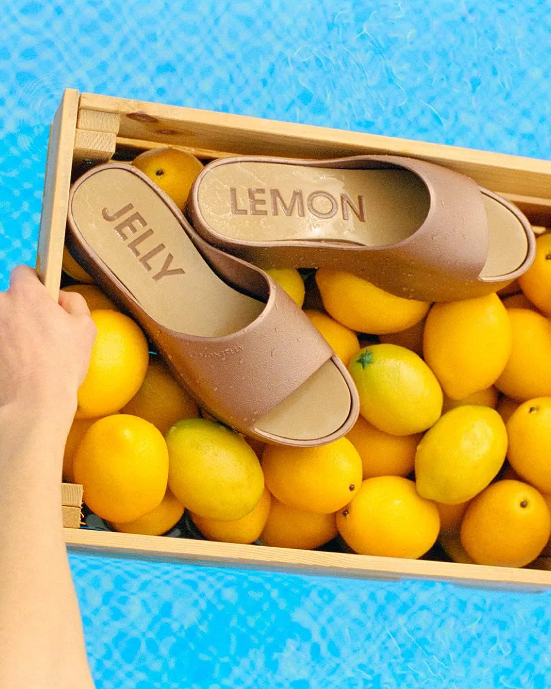 Lemon Jelly Women's Sunny Platform Sandals - Cute Water-Friendly Comfort Wedges for the Beach or Casual Wear - Super Lightweight Slip-On Flip Flops for Ladies
