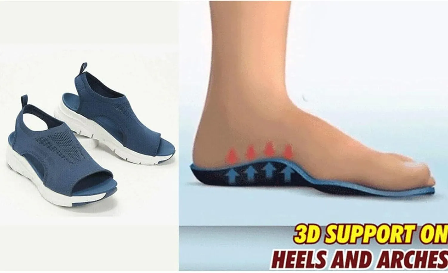 Libiyi Women's Orthotic Sport Sandals, Sport Sandals for Women, Orthopedic Sandals for Women, Washable Slingback Orthopedic Slides