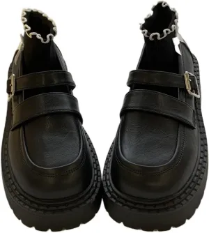 Loafers for Women Retro Platform Shoes for Women - Stylish College Girls Leather Sneakers