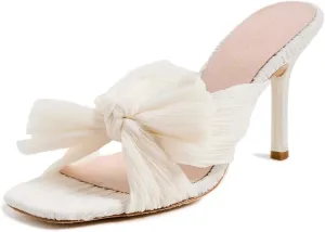 Loeffler Randall Women's Claudia Pleated Skinny Heel Mules