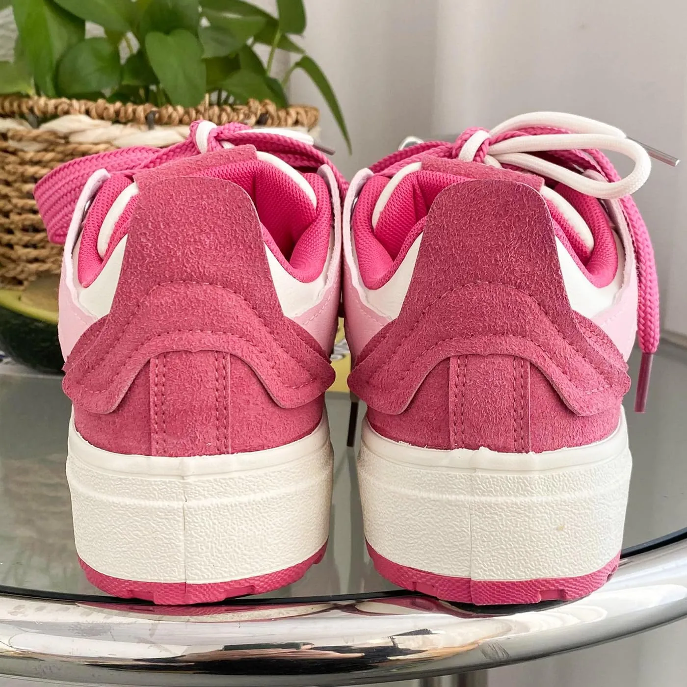 Loizziuy Strawberry Y2K Cute Canvas Shoes Casual Sneakers Sneaker Lace Up Comfort Platform Walking with Zipper for Women Girls